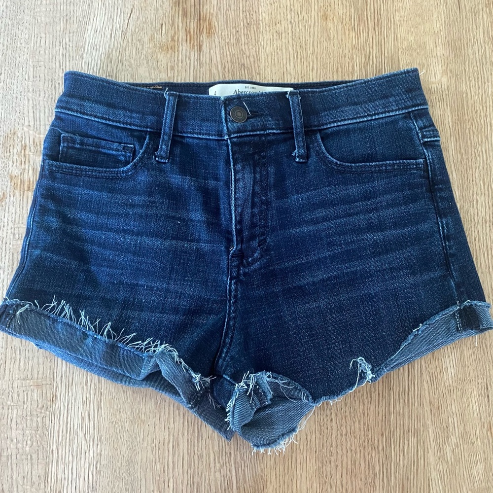 Abercrombie high waist denim shorts
